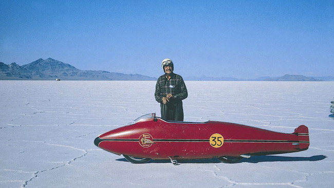 Burt Munro en Bonneville