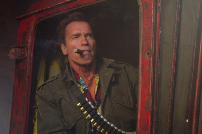 Schwarzenegger en Los Mercenarios