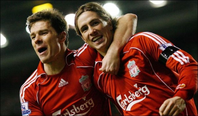 Xabi Alonso y Fernando Torres